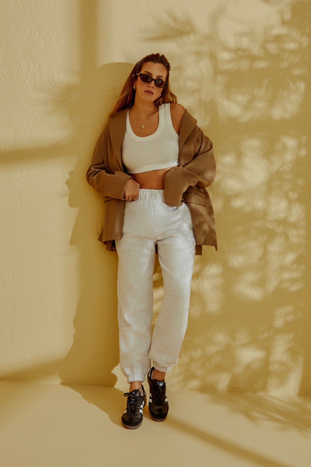 Los Ojos x Melodi Siyah Oversize/Geniş Kalıp Pamuklu Kalın Eşofman Altı Reversible görsel 6