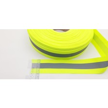 Seçilir 5 cm (5+2) Genişliğinde 5 mt Uzunlukta Yeşil Polyester Reflektör Şerit
