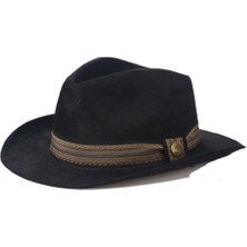 Shopiolog Unisex Kaşe Kovboy Fötr Şapka