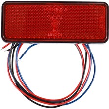 Sunshinee LED Reflektör Kırmızı Arka Kuyruk Fren Stop Marker Hafif Kamyon Römork Suv Motosiklet (Yurt Dışından)