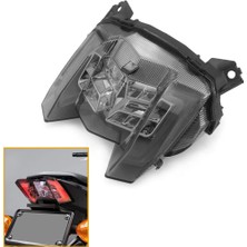 Sunshinee Motosiklet LED Fren Kuyruk Işık Dönüş Sinyali Lambası Arka Gösterge Yamaha MT09 FZ09 Mt-09 Fz-09 2017-2020, Füme Siyah (Yurt Dışından)