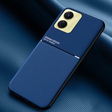 Zebana Vivo Y16 Uyumlu Kılıf Zebana Design Silikon Kılıf Mavi