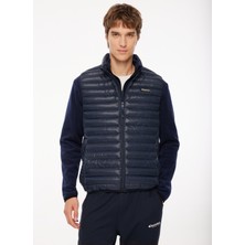 Discovery Expedition Lacivert Erkek Dik Yaka Kapitone Yelek D3Wm-Ylk5