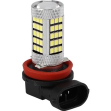 Sunshinee Adet H11 H8 H9 Beyaz 6000K 850LM 2835 66SMD Otomatik LED Sis Lambası Gündüz Farı Toyota Honda Nissan Mazda Hyundai Lexus (Yurt Dışından)