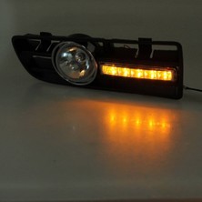 Sunshinee 2 x LED Izgara Izgara Tampon Sis Önleyici Farlar Far 97-06 Golf 4 Mk4 Iv Siyah (Yurt Dışından)