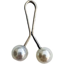 Royaleks Tesettür Eşarp ve Şal Klipsi Inci Beyaz