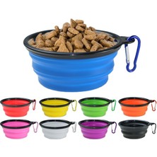 Hanyang Siyah 350ML 350ML/1000ML Katlanabilir Köpek Kaseleri Seyahat Için Yavru Taşınabilir Su Besleme Köpek Bulaşık Kamp Pet Kedi Maması Plastik Bardaklar (Yurt Dışından)