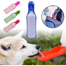 Hanyang Mavi Pet Köpek Su Şişesi 250 ml Katlanabilir Taşınabilir Içme Suyu Şişesi Seyahat Açık Içme Besleyici Kase 1 Pc (Yurt Dışından)