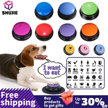 Hanyang Düğme Çıkartmaları Pet Ses Kutusu Kaydedilebilir Konuşan Düğme Kedi Ses Kaydedici Evcil Hayvan Iletişim Eğitimi Aracı Için Konuşan Oyuncak Sıkma Kutusu Köpek Oyuncakları (Yurt Dışından)
