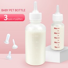 Hanyang Sivri Emzik 120ML Pet Biberon Tek Köpek ve Kedi Biberon Yenidoğan Yavru Kedi Biberon 50ML 120ML Pet Silikon Biberon (Yurt Dışından)