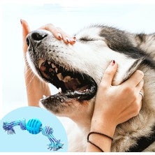 Hanyang Kırmızı Pet Köpek Oyuncak Pamuk Halat Çift Düğüm Interaktif Oyuncak Isırmaya Dayanıklı Diş Temizleme Köpek Oyuncakları Küçük Büyük Köpekler Için Köpek Aksesuarları (Yurt Dışından)