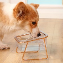 Hanyang Tek Kase Yükseltilmiş Kaymaz Evcil Hayvan Mama Kabı Kediler Için Gıda Su Çift Kase Boyun Koruma Standı Pet Besleme Köpekler Besleyici (Yurt Dışından)