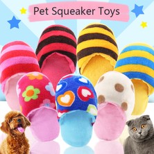 Hanyang C Interaktif Peluş Flip Flop Pet Köpek Çiğneme Oyuncakları Chihuahua Pug Yavru Squeaker Oyuncaklar Küçük Köpekler Için Cızırtılı Köpekler (Yurt Dışından)