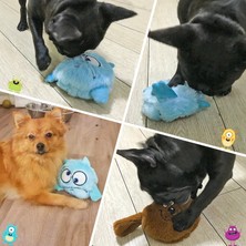 Hanyang Yeşil Peluş Canavar Elektronik Evcil Köpek Interaktif Oyuncak Top Zıplayan Kıkırdama Sallanan Top Köpek Peluş Oyuncak Elektronik Hareketli Sesler Canavar Köpek Oyuncakları (Yurt Dışından)