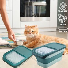 Hanyang Sarı Katlanabilir Köpek Maması Saklama Kabı 10-13 Lb Büyük Pet Kedi Maması Kapları Kapaklı Çöp Kutusu Katlanabilir Mutfak Tahıl Pirinç Depolama (Yurt Dışından)