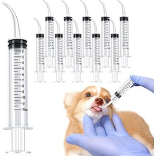 Hanyang 1 Adet 12 ml Pet Besleme Şırıngası Küçük Köpek Kediler Için Ölçüm ile Yavru Kedi ve Diğer Küçük Hayvan Sıvı Şırınga Besleyici Malzemeleri (Yurt Dışından)