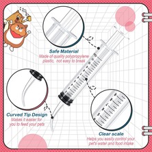 Hanyang 1 Adet 12 ml Pet Besleme Şırıngası Küçük Köpek Kediler Için Ölçüm ile Yavru Kedi ve Diğer Küçük Hayvan Sıvı Şırınga Besleyici Malzemeleri (Yurt Dışından)