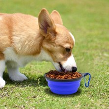 Hanyang Kırmızı 350ML 1000ML Silikon Köpek Besleyici Kase Karabina Katlanır Kedi Kase Seyahat Köpek Besleme Malzemeleri Gıda Su Deposu Evcil Hayvan Aksesuarları (Yurt Dışından)