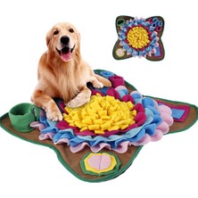 Hanyang 60X60 cm Pet Köpek Snuffle Mat Burun Kokusu Eğitim Koklama Pedi Köpek Bulmaca Oyuncak Yavaş Besleme Kase Gıda Dağıtıcı Halı Yıkanabilir Köpek Oyuncakları (Yurt Dışından)