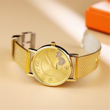 Hanyang C Moda Kadın Izle Örgü Kemer Izle Vahşi Bayan Yaratıcı Moda Hediye Kol Saati Bilezik Saatler Kadın Saatler Reloj Mujer (Yurt Dışından)