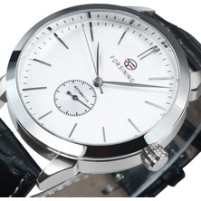Hanyang Bo Gül Beyaz Saatler Erkek 2021 Otomatik Iş Klasik Saat Erkekler Lüks Marka Deri Kayış Mekanik Saat Yeni Sevgilisi Hediye Montre Homme (Yurt Dışından)