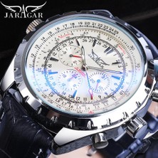 Hanyang GMT1144-2SMALL Jaragar 2020 Mavi Cam Aviator Serisi Askeri Gerçek Erkek Spor Otomatik Kol Saati Üst Marka Lüks Mekanik Erkek Saat Saat (Yurt Dışından)