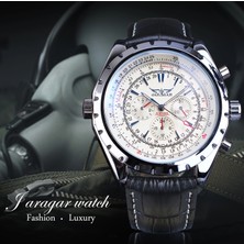 Hanyang GMT1144-2SMALL Jaragar 2020 Mavi Cam Aviator Serisi Askeri Gerçek Erkek Spor Otomatik Kol Saati Üst Marka Lüks Mekanik Erkek Saat Saat (Yurt Dışından)