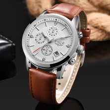 Hanyang Siyah Altın L 2022 Lıge Üst Marka Yeni Rahat Moda Erkekler Kuvars Izle Lüks Askeri Deri Kayış Chronograph Erkekler Izle Relogio Masculino (Yurt Dışından)