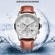 Hanyang Siyah Altın L 2022 Lıge Üst Marka Yeni Rahat Moda Erkekler Kuvars Izle Lüks Askeri Deri Kayış Chronograph Erkekler Izle Relogio Masculino (Yurt Dışından)