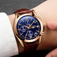 Hanyang Gül Altın Mavi S Kuvars Izle Erkekler Için Lıge Orijinal Marka Saatler Erkek Spor Lüks Kronograf Su Geçirmez Dropshipping Izle Relogio Masculino (Yurt Dışından)