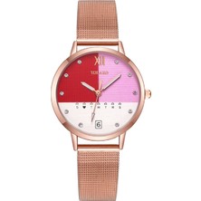 Hanyang Az1 Kadın Izle Lüks Marka Moda Rahat Yaratıcı Kuvars Bilezik Saatler Paslanmaz Çelik Net Kemer Elbise Saat Hediye Reloj Mujer (Yurt Dışından)
