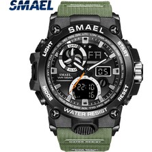 Hanyang Turuncu Smael En Lüks Saatler Erkekler Askeri Ordu Erkek Izle Su Geçirmez Spor Kol Saati Çift Ekran Izle Erkek Relogio Masculino (Yurt Dışından)