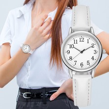 Hanyang Mor 2023 Yeni Moda Kadın Saatler Basit Küçük Bayanlar Bilek Saatler Kadın Deri Kayış Bilezik Izle Kadın Relogio Feminino (Yurt Dışından)