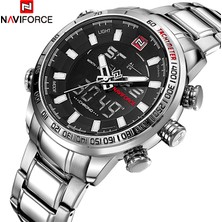Hanyang Bbw-Box Erkek Saatler Lüks Moda Spor Izle Navıforce Marka Erkekler Kuvars Analog Dijital Saat Erkek Su Geçirmez Paslanmaz Çelik Saatler (Yurt Dışından)