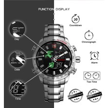 Hanyang Bbw-Box Erkek Saatler Lüks Moda Spor Izle Navıforce Marka Erkekler Kuvars Analog Dijital Saat Erkek Su Geçirmez Paslanmaz Çelik Saatler (Yurt Dışından)
