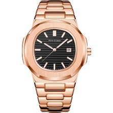 Hanyang Siyah Pıntıme Yeni Moda Erkekler Casual Pp Izle Buzlu Vaka Kuvars Dial Saatler Lüks Tasarım Erkekler Spor Kol Saati Kutusu ile Hediye ile Gül Altın (Yurt Dışından)