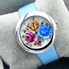 Hanyang Kahverengi Shsby Marka Çiçekler Deri Kayış Saatler Kadın Elbise Izle Kız Rahat Kuvars Kol Saati Bayan Taklidi Kuvars Bilezik Izle (Yurt Dışından)