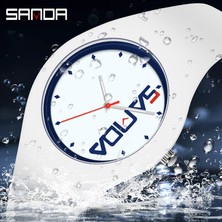 Hanyang Beyaz Mavi B Sanda Bayan Izle Kuvars Yaratıcı Spor Saat Öğrenci Su Geçirmez Izle Kauçuk Saat Çocuk Saat Bayan Izle Orologio Donna (Yurt Dışından)