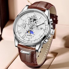 Hanyang Altın Mavi Lıge Moda Saatler Erkekler Aydınlık Su Geçirmez Spor Izle Adam Kuvars Kol Saati Lüks Marka Saat Erkekler Chronograph Horloge Mannen (Yurt Dışından)