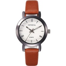 Hanyang Kahverengi-Siyah 2021 En Lüks Marka Bayan Bilezik Saatler Moda Stil Kadın Izle Deri Analog Kuvars Bilek Izle #yy Reloj Mujer Saat (Yurt Dışından)