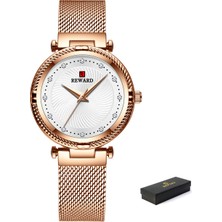 Hanyang 1 Kutu ile Üst Marka Lüks Gül Altın Izle Kadın Bilezik Saatler Bayanlar Casual Kuvars Kristal Çelik Hasır Kol Saati Montre Femme Relogio (Yurt Dışından)