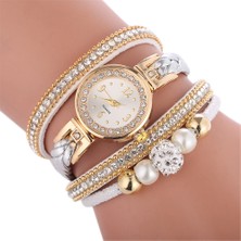 Hanyang Siyah Relogio Bilezik Saatler Kadın Wrap Etrafında Moda Bilezik Moda Elbise Bayanlar Kadının Kol Saati Relojes Mujer Saat Hediye Için (Yurt Dışından)