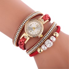Hanyang Siyah Relogio Bilezik Saatler Kadın Wrap Etrafında Moda Bilezik Moda Elbise Bayanlar Kadının Kol Saati Relojes Mujer Saat Hediye Için (Yurt Dışından)