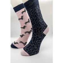 Ciho Socks Daily 10 Çift Kadın Pamuklu Günlük Spor Desenli Eğlenceli Soket Çorap