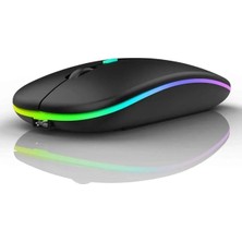 Ulu Bilgisayar Orn Kablosuz Fare Wireless Bluetooth Mouse 4 Tuşlu Renk Sessiz Şarj Edilebilir