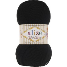 Alize Baby Best 60 Siyah El Örgü Ipliği