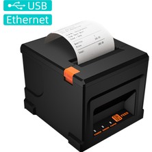 Foyou 80MM USB Makbuz Yazıcısı Otomatik Kesicili Pos Yazıcısı - Siyah (Yurt Dışından)