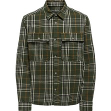 Only & Sons Onsscott Ekoseli Pamuklu Rahat Kesim Gömlek Erkek Gömlek 22025629