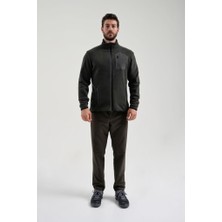 Exuma 2312003 Erkek Haki Tam Fermuarlı Polar