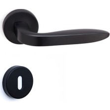 Supra Rozetli Kapı Kolu Siyah Renk Oda